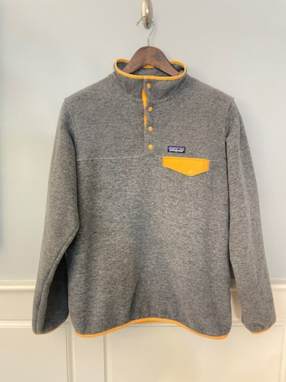 Patagonia Women's Lightweight Synchilla Snap-T Pullover Nickel Orange Large - Picture 2 of 9